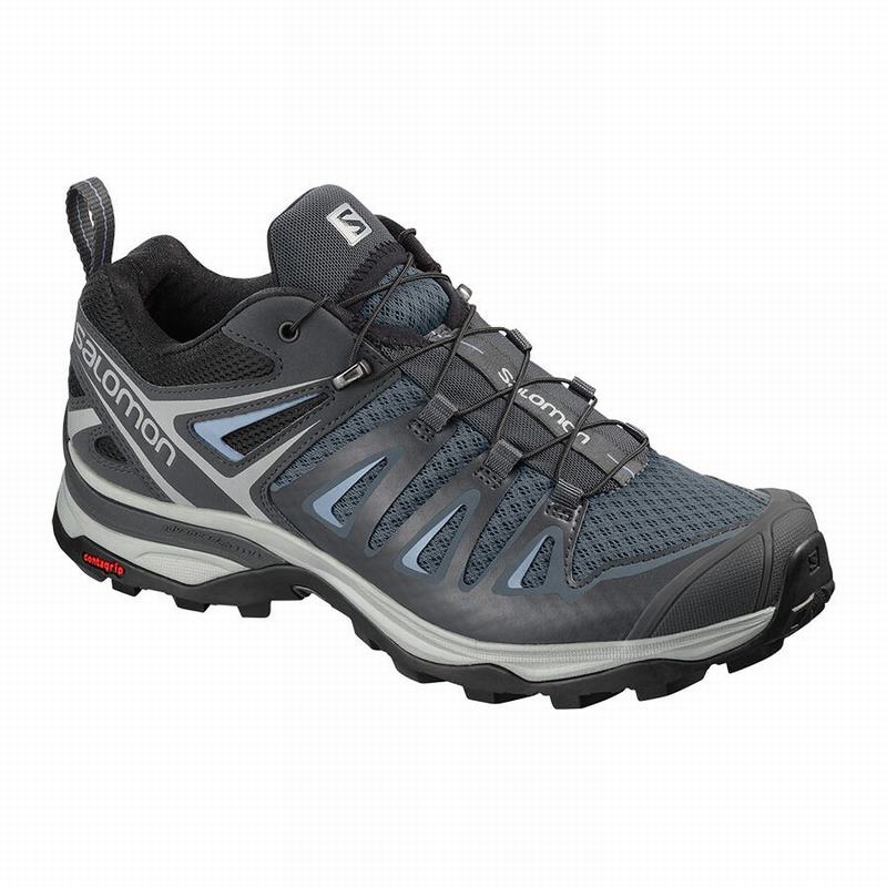 Salomon Israel X ULTRA 3 - Womens Hiking Shoes - Dark Blue/Black (PVSO-84360)